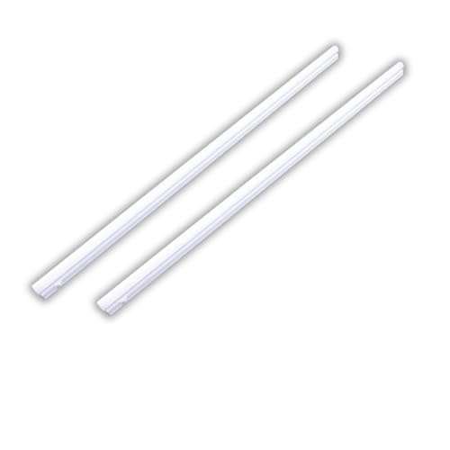 LUXULA 2er Set LED Unterbauleuchte mit Schalter - Lichtleiste 90cm 4500K Neutralweiß 12W 1080lm verknüpfbar - Unterschrankleuchte Lampen Leiste 230V für Küchenschrank Werkstatt - 875x22x36mm von LUXULA