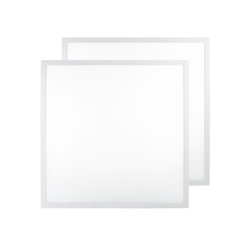 LUXULA 2x LED Panel 62x62cm Rasterleuchte - 36W 3600lm - 4000K Neutralweiß - flimmerfrei - mit Netzteil 230V - LED Deckenleuchte für Rasterdecke - Einlegeleuchte Büroleuchte Gewerbe LUXULA 2x LED Panel 62x62cm Rasterleuchte - 36W 3600lm - 4000K Neutralweiß - flimmerfrei - mit Netzteil 230V - LED Deckenleuchte für Rasterdecke - Einlegeleuchte Büroleuchte Gewerbe von LUXULA