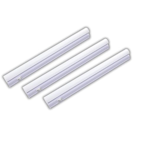 LUXULA 3er Set LED Unterbauleuchte mit Schalter - Lichtleiste 30cm 4500K Neutralweiß 4W 360lm verknüpfbar - Unterschrankleuchte Lampen Leiste 230V für Küchenschrank Werkstatt- 304x22x36mm von LUXULA