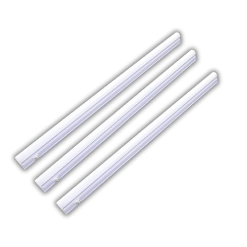 LUXULA 3er Set LED Unterbauleuchte mit Schalter - Lichtleiste 60cm 4500K Neutralweiß 8W 720lm verknüpfbar - Unterschrankleuchte Lampen Leiste 230V für Küchenschrank Wekstatt - 575x22x36mm von LUXULA