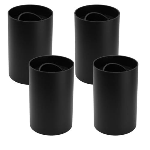 LUXULA 4er Set Aufbauspot Aufbaustrahler mit GU10 Fassung - 45° Schwenkbar - rund - schwarz - Kunststoff - Deckenspot Aufbauleuchte - 230V - ohne Leuchtmittel von LUXULA