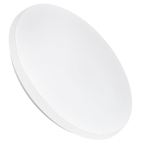 LUXULA 4er Set LED Deckenlampe rund - 12W 4000K Neutralweiß 1200lm - Deckenleuchte modern Badlampe Decke Deckenleuchte Flach für Badezimmer, Küche, Flur - IP44 wasserfest - Ø 25cm - weiß von LUXULA