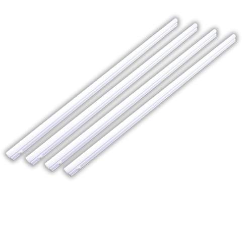 LUXULA 4er Set LED Unterbauleuchte mit Schalter - Lichtleiste 90cm 4500K Neutralweiß 12W 1080lm verknüpfbar - Unterschrankleuchte Lampen Leiste 230V für Küchenschrank Werkstatt - 875x22x36mm von LUXULA