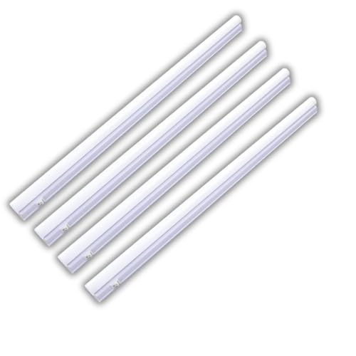 LUXULA 4er Set LED Unterbauleuchte mit Schalter - Lichtleiste 60cm 4500K Neutralweiß 8W 720lm verknüpfbar - Unterschrankleuchte Lampen Leiste 230V für Küchenschrank Wekstatt - 575x22x36mm von LUXULA