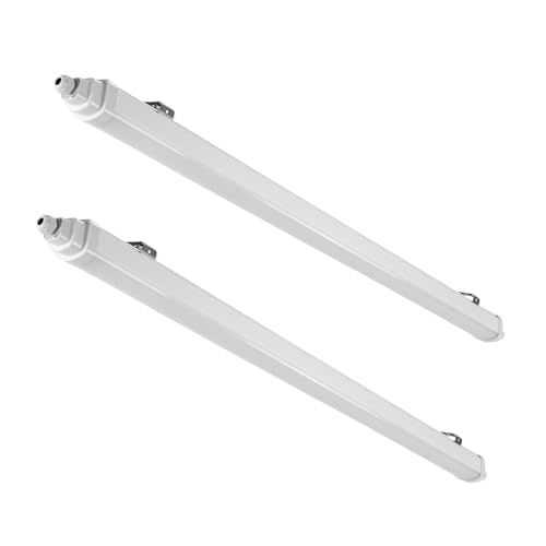 LUXULA 4x LED Feuchtraumleuchte 120cm Wannenleuchte 36W 4000K Neutralweiß 4320lm - Verknüpfbar - IP65 Wasserdicht - LED Werkstattlampe flach Kellerlampe Garagenlampe - Reihenschaltung LUXULA 4x LED Feuchtraumleuchte 120cm Wannenleuchte 36W 4000K Neutralweiß 4320lm - Verknüpfbar - IP65 Wasserdicht - LED Werkstattlampe flach Kellerlampe Garagenlampe - Reihenschaltung von LUXULA