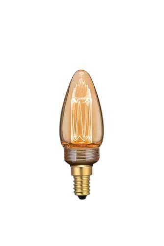 LUXULA 4x LED Filament Leuchtmittel Amber - Kerze C35 E14-2,3W 65lm 1800K Warmweiß dimmbar - Vintage Design Ambiente Deko Glühbirne LUXULA 4x LED Filament Leuchtmittel Amber - Kerze C35 E14-2,3W 65lm 1800K Warmweiß dimmbar - Vintage Design Ambiente Deko Glühbirne von LUXULA