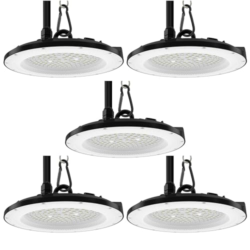 LUXULA 5er Pack LED Hallenleuchte Hallenstrahler UFO High-Bay 100W 10000lm 5000K Neutralweiß IP65 IK08 EPISTAR LEDs - Industriebeleuchtung Werkstatt Lager LUXULA 5er Pack LED Hallenleuchte Hallenstrahler UFO High-Bay 100W 10000lm 5000K Neutralweiß IP65 IK08 EPISTAR LEDs - Industriebeleuchtung Werkstatt Lager von LUXULA