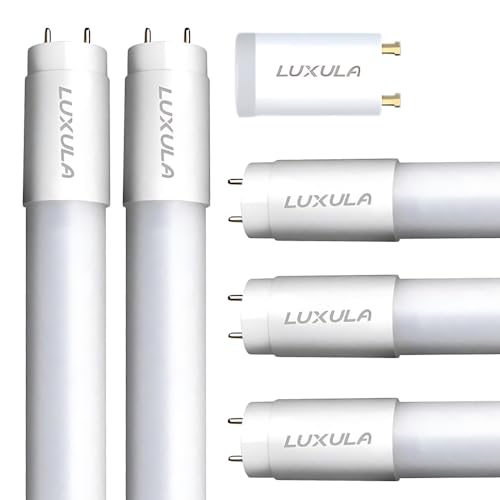 LUXULA 5er Pack LED Röhre 120cm - Kunststoff T8 G13-18W 2880lm - 6000K Kaltweiß - inkl. Starter-Brücke - Röhrenlampe Leuchstoffröhre Neonröhre von LUXULA