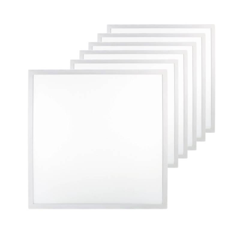 LUXULA 6er Pack LED Panel Rasterleuchte 36W 3600lm 4000K Neutralweiß Backlit Deckenleuchte 62x62cm von LUXULA