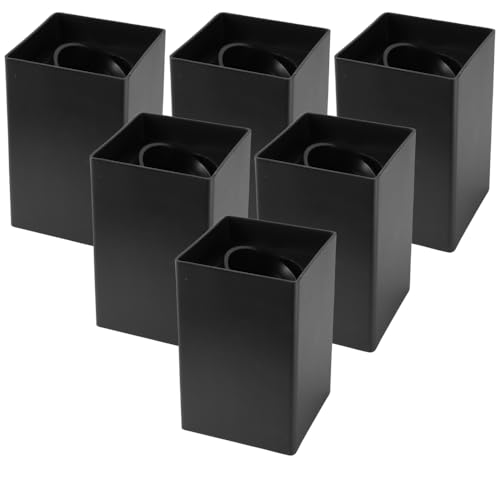 LUXULA 6er Set Aufbauspot Aufbaustrahler mit GU10 Fassung - 45° Schwenkbar - eckig - schwarz - Kunststoff - Deckenspot Aufbauleuchte - 230V - ohne Leuchtmittel von LUXULA