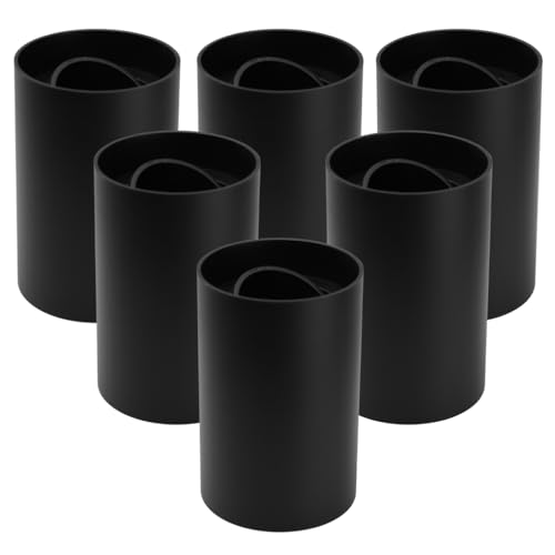 LUXULA 6er Set Aufbauspot Aufbaustrahler mit GU10 Fassung - 45° Schwenkbar - rund - schwarz - Kunststoff - Deckenspot Aufbauleuchte - 230V - ohne Leuchtmittel von LUXULA