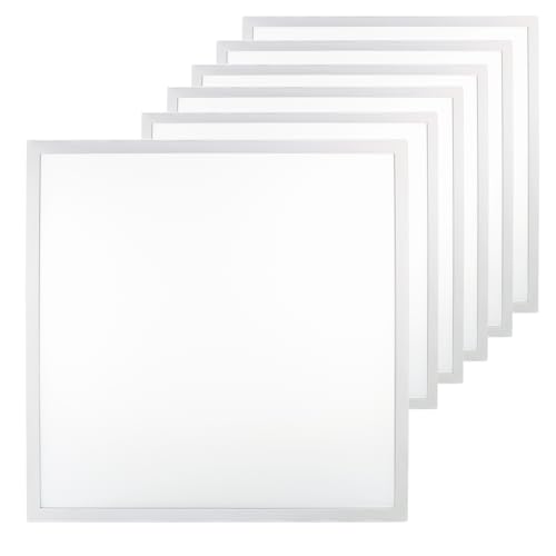 LUXULA 6x LED Panel 62x62cm Rasterleuchte - 36W 3600lm - 4000K Neutralweiß - flimmerfrei - mit Netzteil 230V - LED Deckenleuchte für Rasterdecke - Einlegeleuchte Büroleuchte Gewerbe LUXULA 6x LED Panel 62x62cm Rasterleuchte - 36W 3600lm - 4000K Neutralweiß - flimmerfrei - mit Netzteil 230V - LED Deckenleuchte für Rasterdecke - Einlegeleuchte Büroleuchte Gewerbe von LUXULA