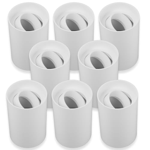 LUXULA 8er Set Aufbauspot Aufbaustrahler mit GU10 Fassung - 45° Schwenkbar - rund - weiß - Kunststoff - Deckenspot Aufbauleuchte - 230V - ohne Leuchtmittel LUXULA 8er Set Aufbauspot Aufbaustrahler mit GU10 Fassung - 45° Schwenkbar - rund - weiß - Kunststoff - Deckenspot Aufbauleuchte - 230V - ohne Leuchtmittel von LUXULA