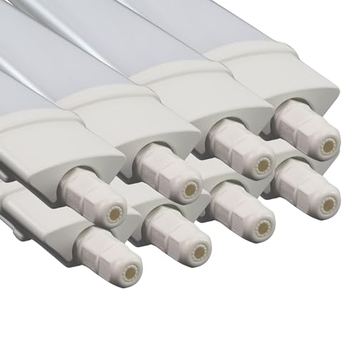 LUXULA 8er Set LED Feuchtraumleuchte 120 cm - mit Quick Connector - IP65 4000K Neutralweiß - 36W 3250lm - Wannenleuchte Röhre Keller Garage Werkstatt LUXULA 8er Set LED Feuchtraumleuchte 120 cm - mit Quick Connector - IP65 4000K Neutralweiß - 36W 3250lm - Wannenleuchte Röhre Keller Garage Werkstatt von LUXULA