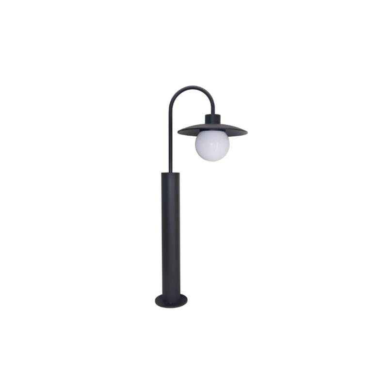 LUXULA Außenstandleuchte Schwarz E27 Fassung IP44 Aluminium mit Erdspieß Höhe 65cm von LUXULA