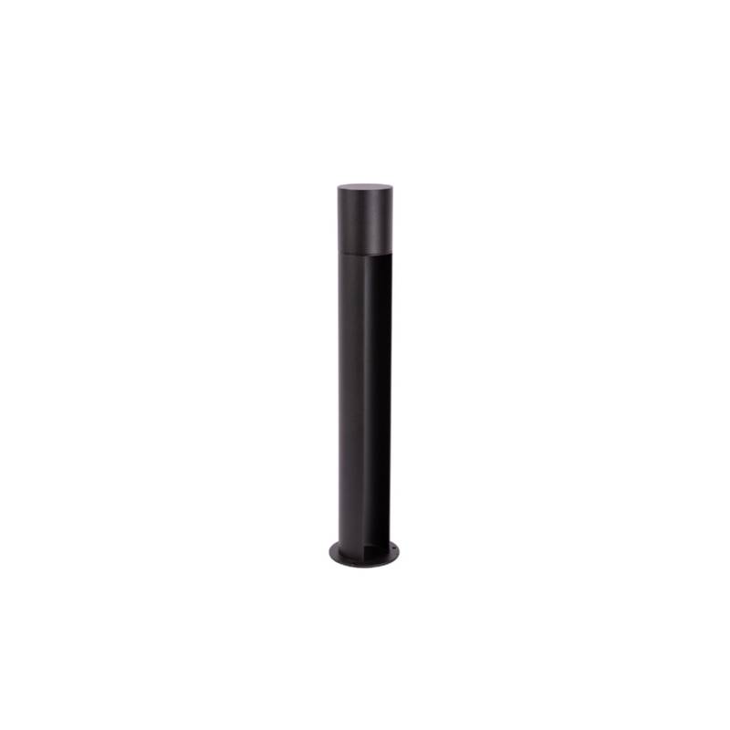 LUXULA Außenstehleuchte Schwarz GU10 Fassung IP44 Aluminium mit Erdspieß Höhe 60cm von LUXULA