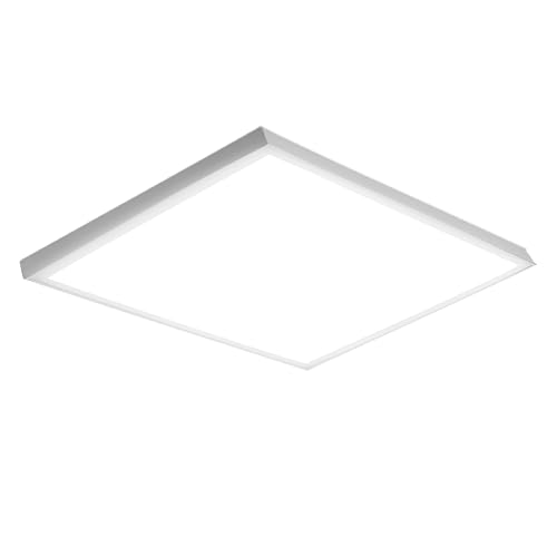 LUXULA Deckenleuchte LED-Panel 62x62cm - 36W 3600lm - 4000K Neutralweiß - mit Netzteil 230V - flimmerfrei - 62x62x6,4cm - Deckenlampe Büro Wohnzimmer von LUXULA