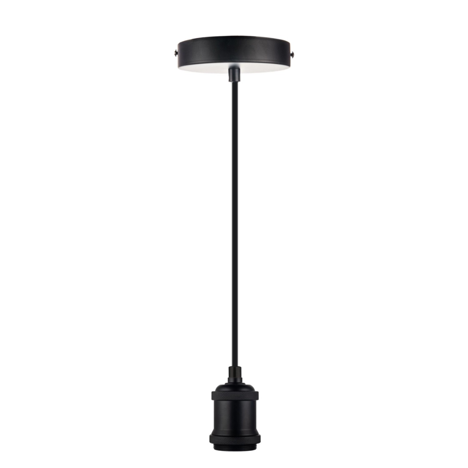 LUXULA Hängeleuchte E27 Fassung Pendelleuchte Modern Industrie Design Textilkabel Hängelampe Schwarz Metall Deckenlampe LUXULA Hängeleuchte E27 Fassung Pendelleuchte Modern Industrie Design Textilkabel Hängelampe Schwarz Metall Deckenlampe von LUXULA