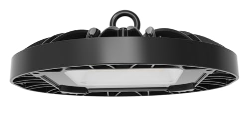 LUXULA Hallenstrahler LED Hallenleuchte 100W, 9400lm, 5000K Neutralweiß Tageslicht, IP65, IK08 - UFO Lampe High Bay mit Marken-LEDs von LUXULA
