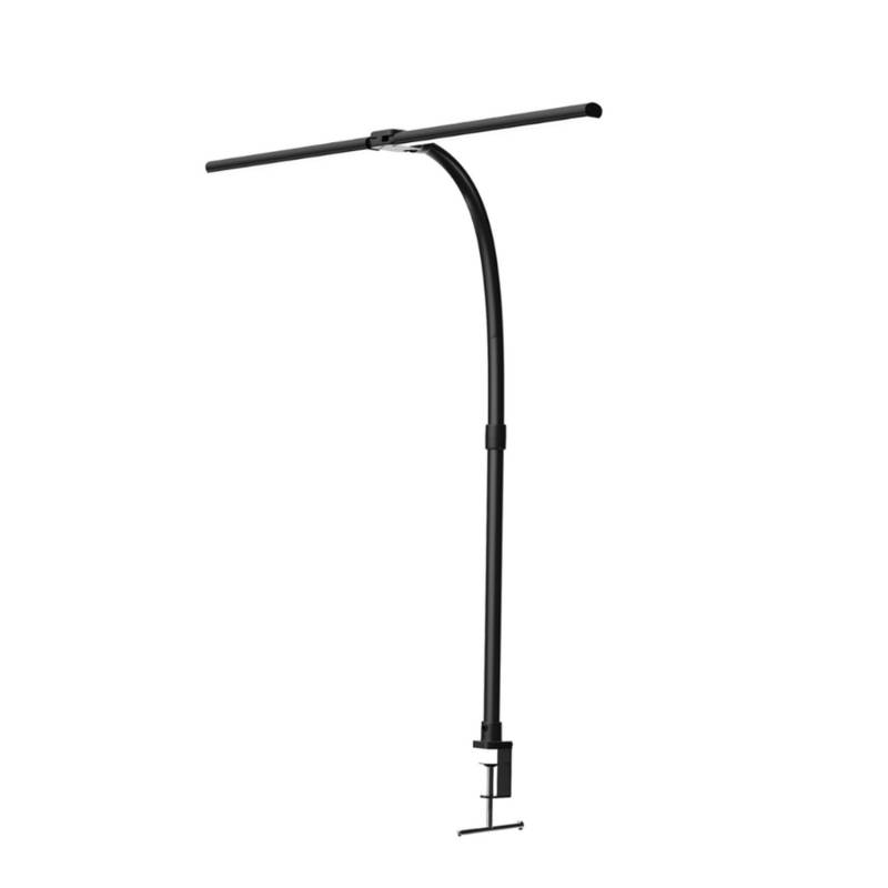LUXULA Klemmleuchte 24W Schreibtischleuchte mit Klemmfuß 800LM Dimmbar 5 Farbtemperaturstufe Schwarz von LUXULA