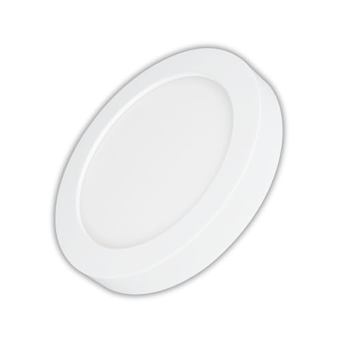 LUXULA LED Aufbauleuchte CIRCLE - ø247x35mm, 24W, 2565lm - 3000K 4000K 6000K einstellbar - Spot Aufbaupanel mit Diffusor, matt, rund LUXULA LED Aufbauleuchte CIRCLE - ø247x35mm, 24W, 2565lm - 3000K 4000K 6000K einstellbar - Spot Aufbaupanel mit Diffusor, matt, rund von LUXULA
