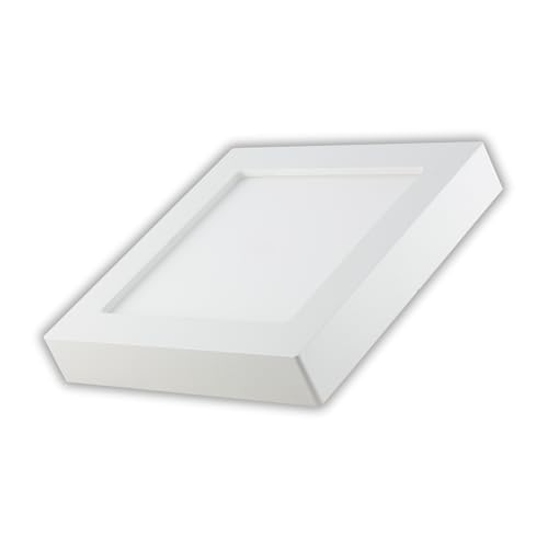 LUXULA LED Aufbauleuchte SQUARE - 122x35mm, 6W 525lm - 3000K 4000K 6000K einstellbar - Spot Aufbaupanel mit Diffusor, matt, eckig LUXULA LED Aufbauleuchte SQUARE - 122x35mm, 6W 525lm - 3000K 4000K 6000K einstellbar - Spot Aufbaupanel mit Diffusor, matt, eckig von LUXULA