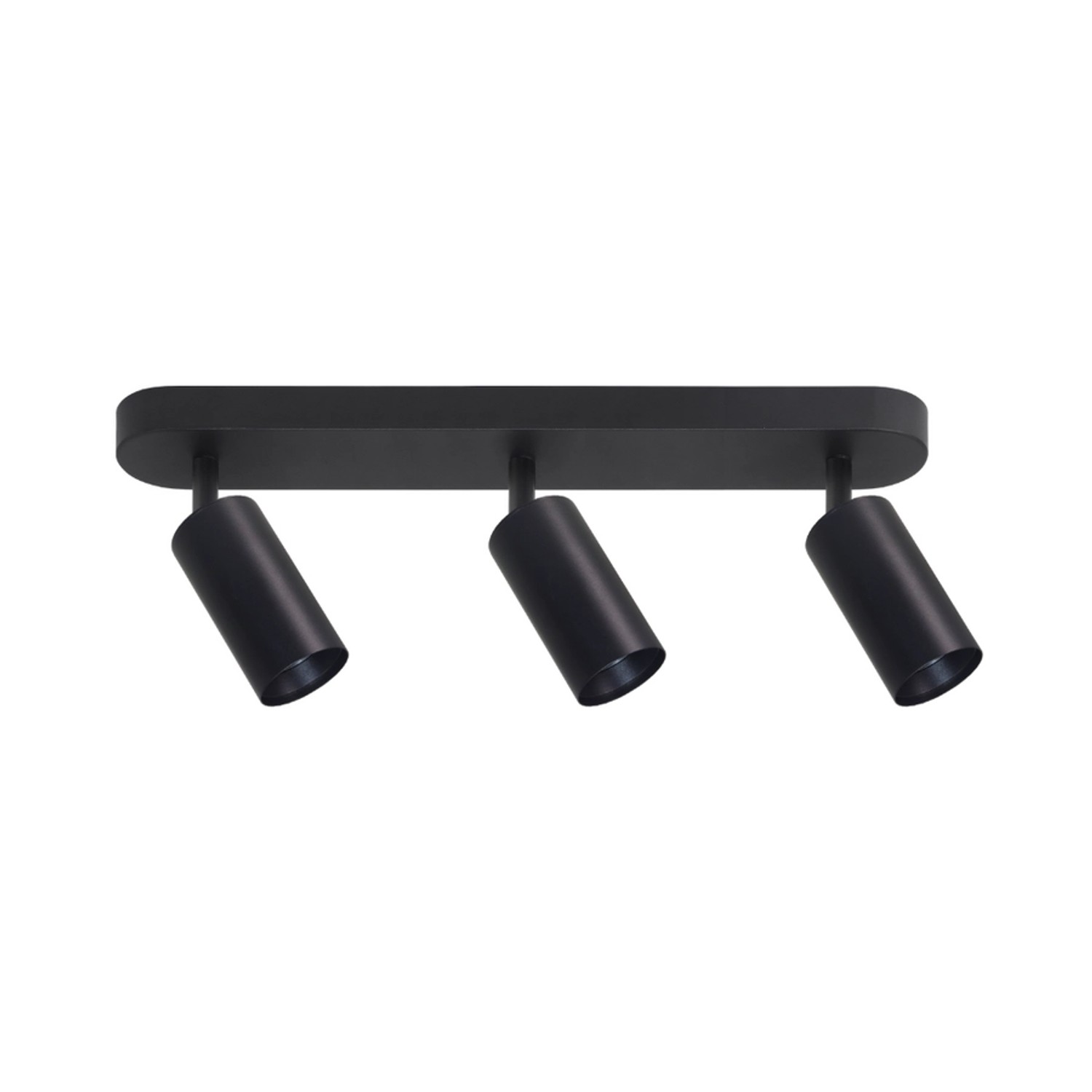 LUXULA LED Aufbauspot 3-Flammig GU10 Schwenkbar Deckenstrahler Deckenspot Akzentbeleuchtung Deckenlampe Aluminium Schwarz von LUXULA