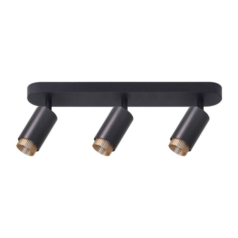 LUXULA LED Aufbauspot 3-Flammig GU10 Schwenkbar Design Deckenspot Deckenstrahler Akzentbeleuchtung Kontrast-Innenring Schwarz Gold LUXULA LED Aufbauspot 3-Flammig GU10 Schwenkbar Design Deckenspot Deckenstrahler Akzentbeleuchtung Kontrast-Innenring Schwarz Gold von LUXULA