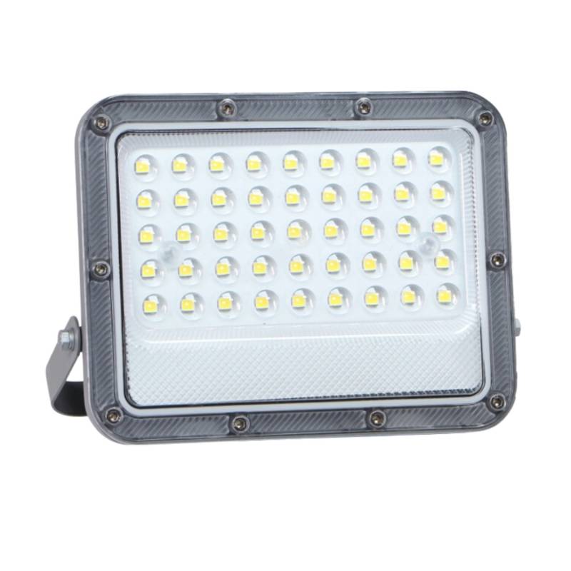 LUXULA LED Außenstrahler Flutlichtstrahler mit 30 W 4000 K Neutralweiß 3900 lm in Grau IP65 von LUXULA