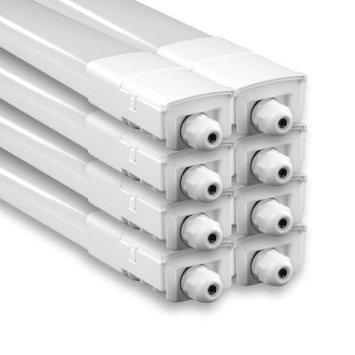 LUXULA LED Feuchtraumleuchte, 120 cm, 32 W, 3616 lm, 4000 K (neutralweiß), IP66, durchschleifbar, Fast Connector (8) von LUXULA