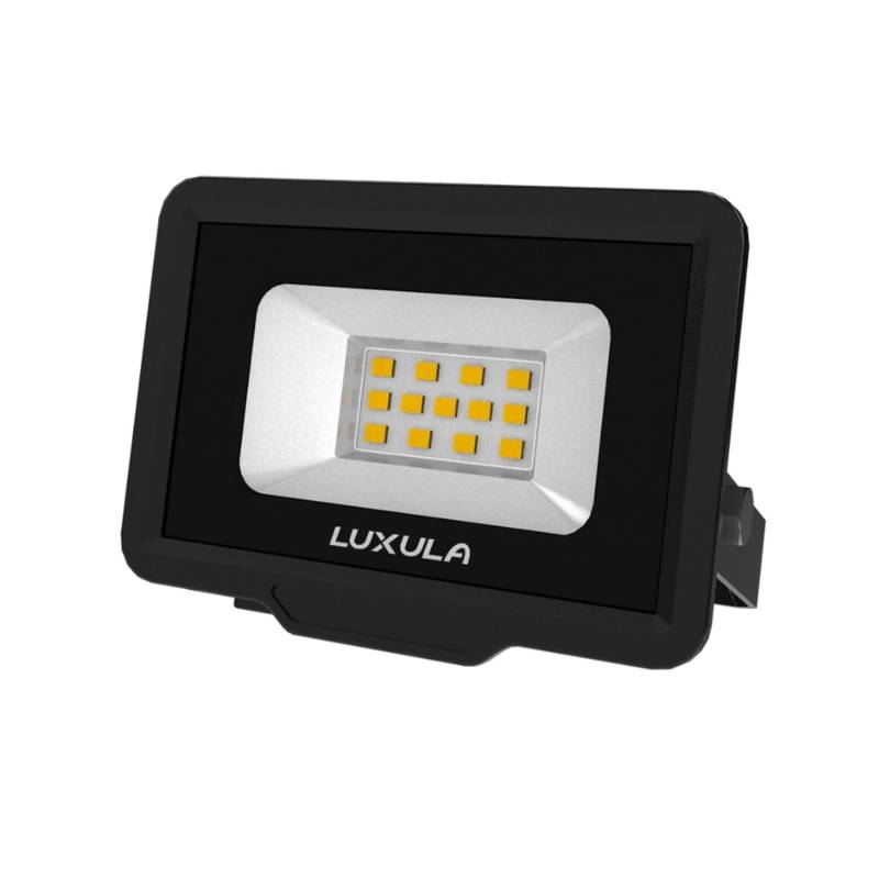 LUXULA LED Fluter 10W Strahler 3000K Warmweiß 1000lm Außenstrahler Schwarz IP65 von LUXULA