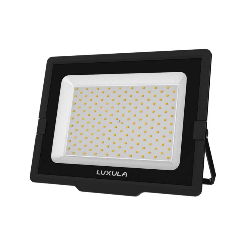LUXULA LED Fluter 150W Strahler 4000K Neutralweiß 15000lm Außenstrahler Schwarz IP65 von LUXULA