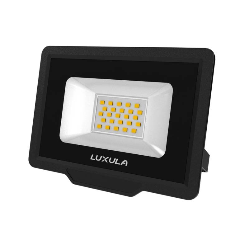 LUXULA LED Fluter 20W Strahler 3000K Warmweiß  2000lm Außenstrahler Schwarz IP65 von LUXULA