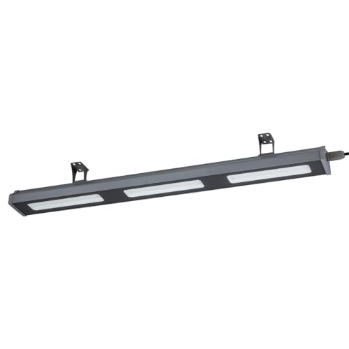 LUXULA LED Hallenstrahler eckig, 5000K (neutralweiß), LED-HighBay linear, IP65, TÜV-geprüft, 120 lm/W, 120°, robustes Gehäuse, Hallenleuchte (150, Watt) von LUXULA