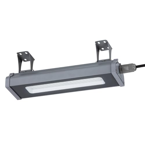 LUXULA LED Hallenstrahler eckig, 5000K (neutralweiß), 6200 lm, LED-HighBay linear, IP65, TÜV-geprüft, 120 lm/W, 120°, robustes Gehäuse, Hallenleuchte von LUXULA