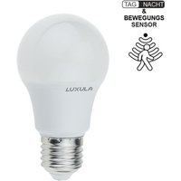LUXULA LED Leuchtmittel mit Dämmerungs und Bewegungs-Sensor, E27 von LUXULA