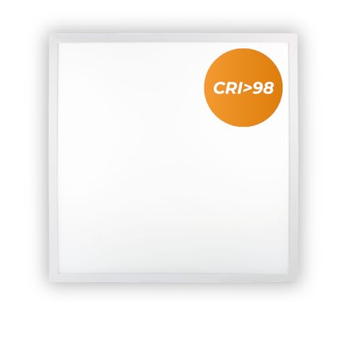 LUXULA LED Panel 62x62cm Rasterleuchte - CRI98 Vollspektrum - 40W 4000lm - 4000K Neutralweiß - flimmerfrei - mit Netzteil 230V - LED Deckenleuchte für Rasterdecke LUXULA LED Panel 62x62cm Rasterleuchte - CRI98 Vollspektrum - 40W 4000lm - 4000K Neutralweiß - flimmerfrei - mit Netzteil 230V - LED Deckenleuchte für Rasterdecke von LUXULA