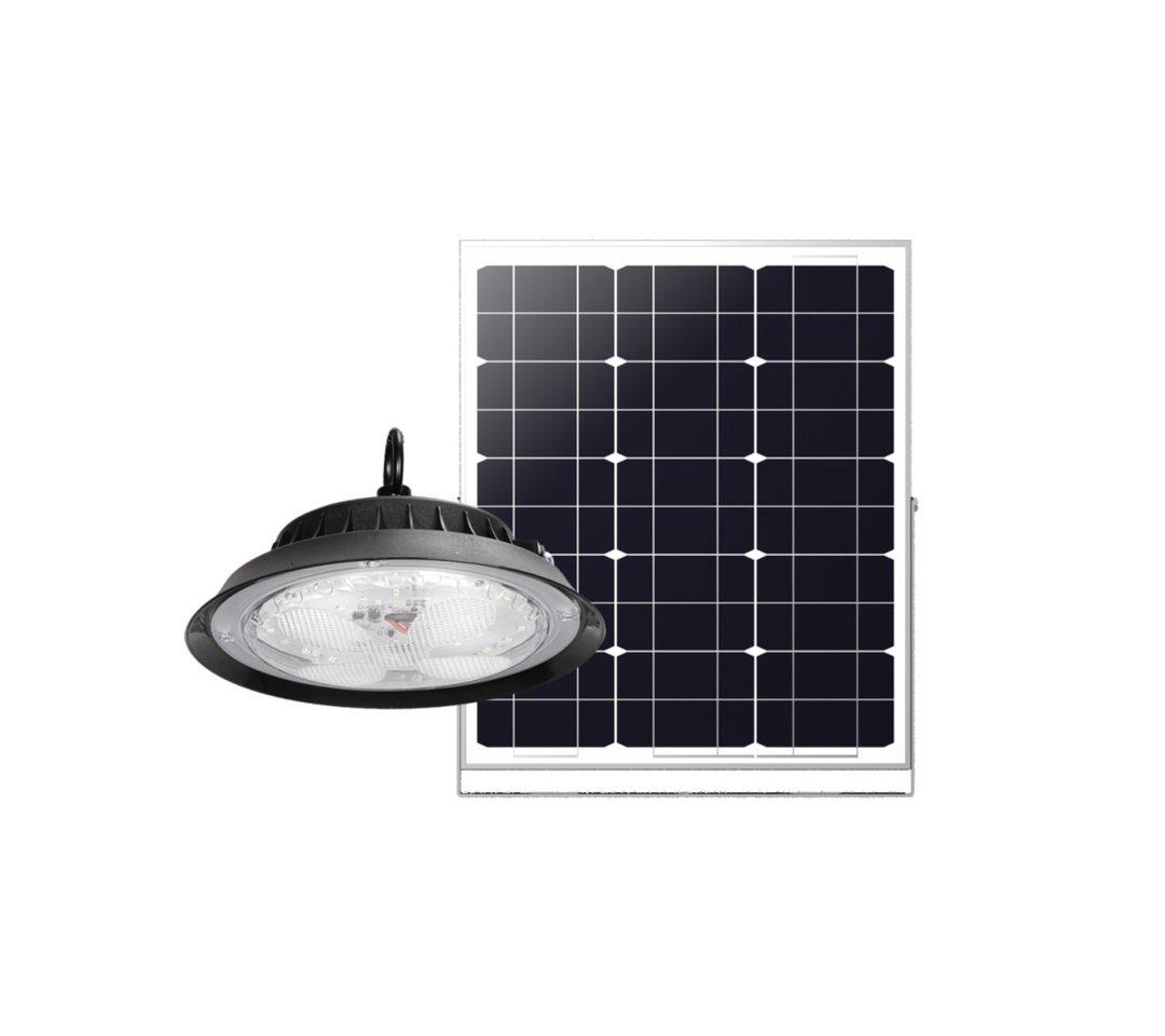 LUXULA LED Solarleuchte Solar CCT Hängeleuchte, 10W PV, 1200lm, 3000K-4000K-6500K, IP44, LED fest integriert, warmweiß, CCT, neutralweiß, kaltweiß, steuerbar mit Fernbedienung, Lichtfarbe einstellbar von LUXULA