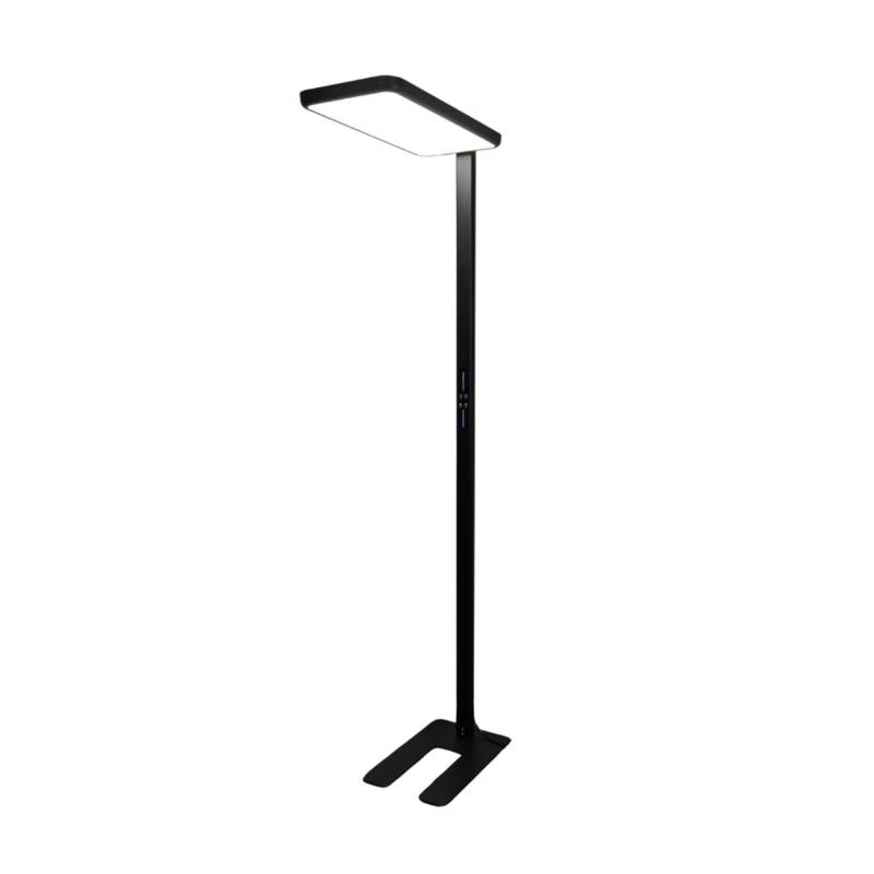 LUXULA LED Stehlampe Up/Down Bürolampe Schwarz 100W 7000LM 4000K Neutralweiß UGR16 CRI98 Dimmbar von LUXULA