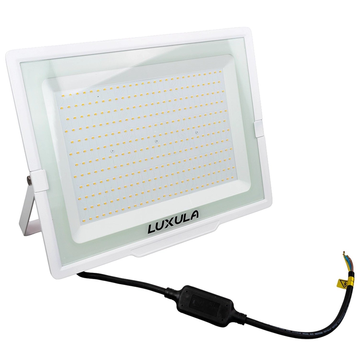 LUXULA LED Strahler 300W 30000lm Fluter 3000K Warmweiß Flutlichtstrahler Slim Design Außenstrahler IP65 Wetterfest und Robuster Baustrahler Weiß von LUXULA