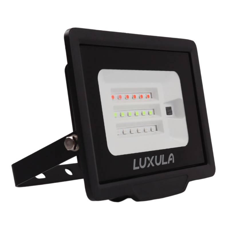 LUXULA LED-Strahler RGB Farbwechsel 20W IP65 Außenstrahler mit Fernbedienung von LUXULA