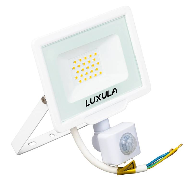 LUXULA LED Strahler mit Bewegungsmelder 20W 2000lm Fluter 4000K Neutralweiß Flutlichtstrahler Slim Design Außenstrahler IP65 Wetterfest Weiß LUXULA LED Strahler mit Bewegungsmelder 20W 2000lm Fluter 4000K Neutralweiß Flutlichtstrahler Slim Design Außenstrahler IP65 Wetterfest Weiß von LUXULA