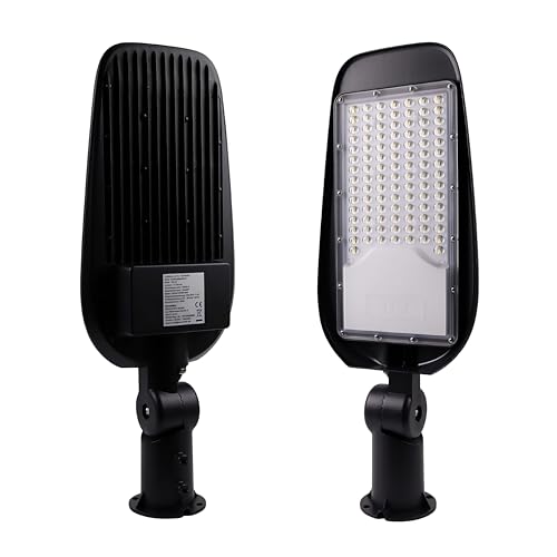 LUXULA LED-Straßenleuchte, Wegeleuchte, Außenleuchte, Laterne, 100 W, 11700 lm, 5000 K (neutralweiß), IP65, TÜV (Ø48-60 mm) von LUXULA