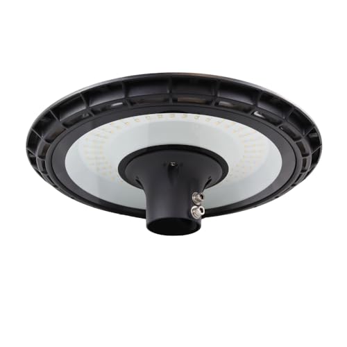 LUXULA LED Straßenleuchte Mastaufsatzleuchte für Ø 60mm Mast - 120W 12000lm - 3000K Warmweiß - IP65 Außenleuchte - LED Wegeleuchte - Garten Park Auffahrt Parkplatz von LUXULA