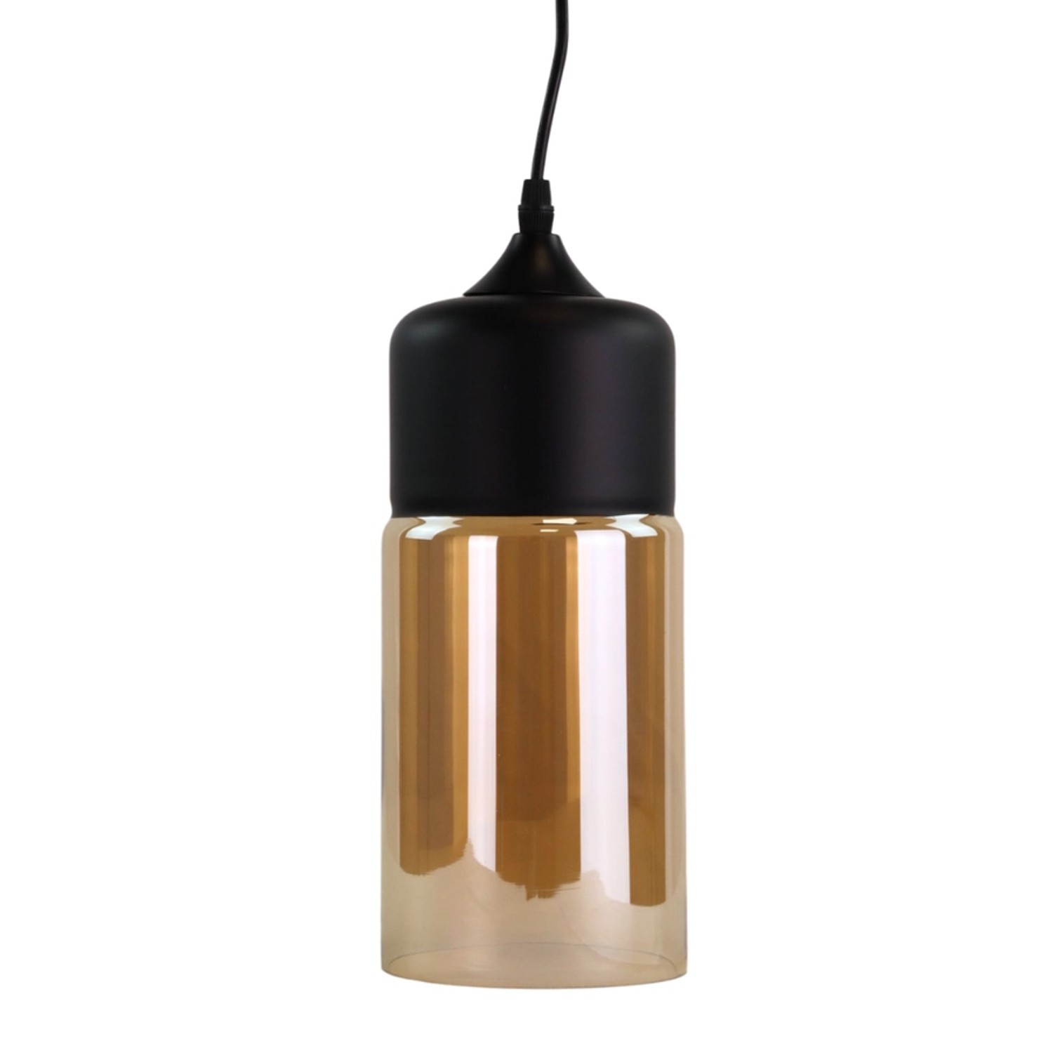 LUXULA Pendelleuchte Hängeleuchte Moderne Hängelampe Zylinder Design E27 Max 60W Glas Schwarz Deckenlampe LUXULA Pendelleuchte Hängeleuchte Moderne Hängelampe Zylinder Design E27 Max 60W Glas Schwarz Deckenlampe von LUXULA