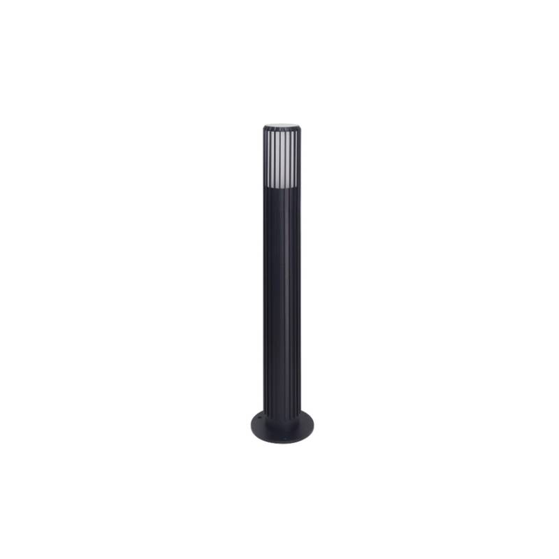 LUXULA Pollerleuchte Schwarz GU10 Fassung IP44 Aluminium mit Erdspieß Höhe 56cm von LUXULA