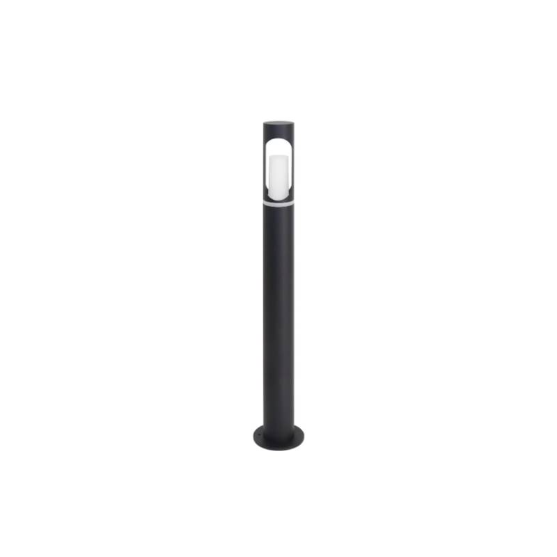 LUXULA Pollerleuchte Schwarz GU10 Fassung IP44 Aluminium mit Erdspieß Höhe 60cm von LUXULA