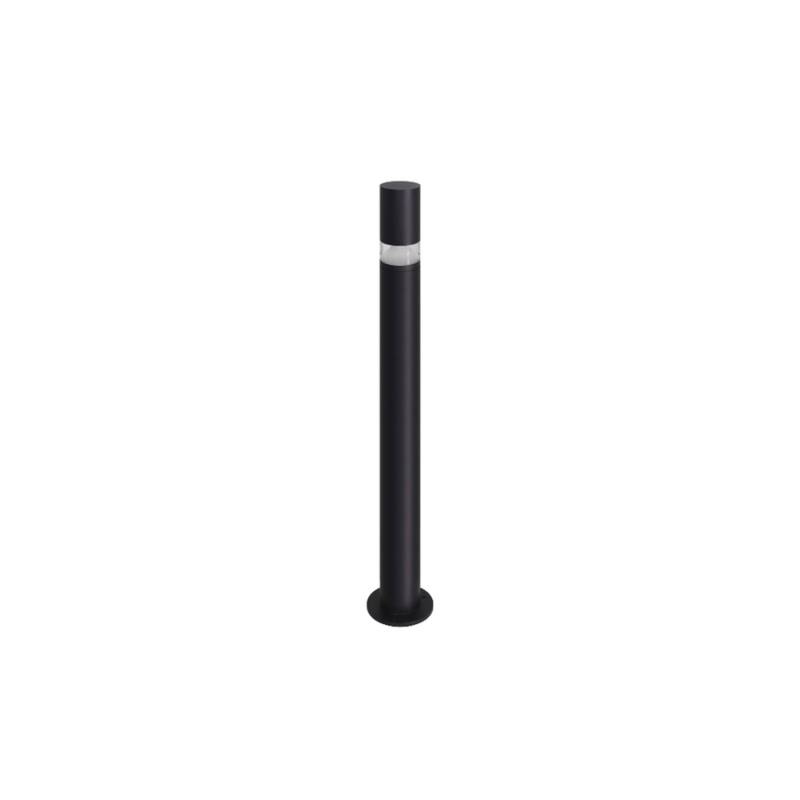 LUXULA Wegeleuchte mit 360 Grad Lichtkegel Schwarz GU10 Fassung IP44 Aluminium mit Erdspieß Höhe 63cm von LUXULA