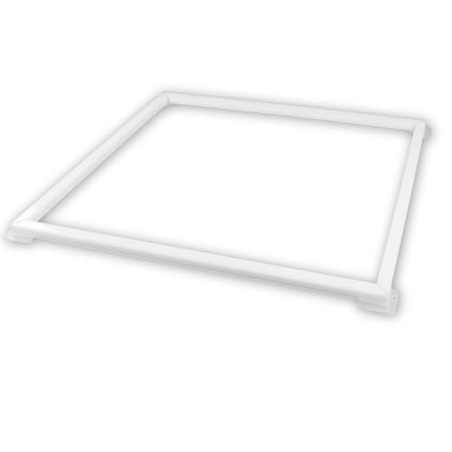 LUXULA beleuchteter LED Rahmen 62x62cm - steckbarer Leuchtrahmen - 40W 4000lm - 4000K Neutralweiß - inkl. 230V Netzteil - Lichtdesign - Alternative zu LED-Panel Rasterleuchte Einbaulampe von LUXULA