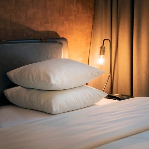 Luxus Premium 40x40, 40x80 und 80x80 2er Pack Kopfkissen 100% Baumwoll Hotelqualität Flauschig Kuscheliges & Bequemes Kopfkissen Weiß für Kinder & Erwachsene Weiches (40x80cm Packung mit 2 Stück) von LUXUS WOHNKULTUR